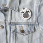 Drums: White drumkit: 3D-model: Ronde Button 5,7 Cm (In situ)