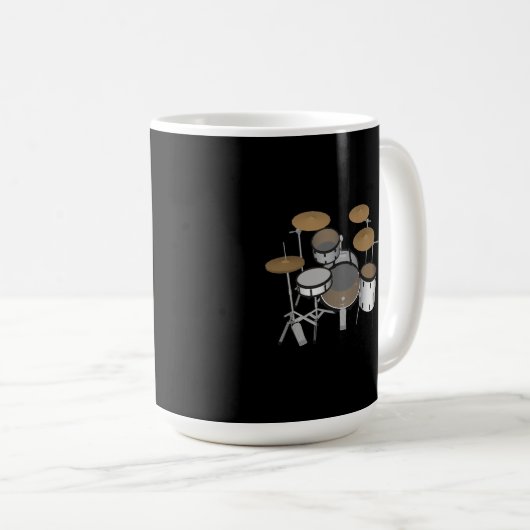 Drums: Witte drumstel: 3D Model: Koffie Mok (Voorkant rechts)