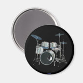 Drums & Yin-Yang magneet (Voorkant / Achterkant)