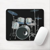 Drums & Yin-Yang Mousepad Muismat (Met muis)
