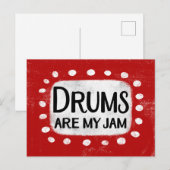 Drums zijn mijn jam Briefkaart (Voorkant / Achterkant)