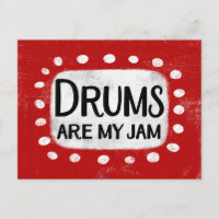 Drums zijn mijn jam Briefkaart