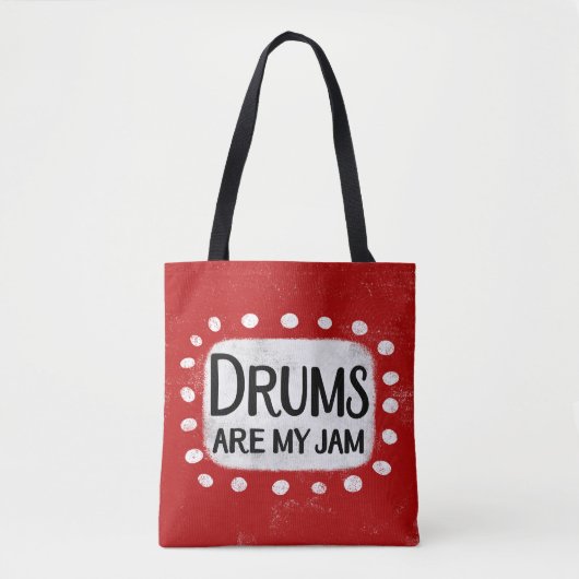 Drums zijn mijn jam Canvas tas (Voorkant)
