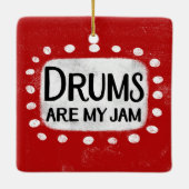 Drums zijn mijn jam Ornament (Achterkant)