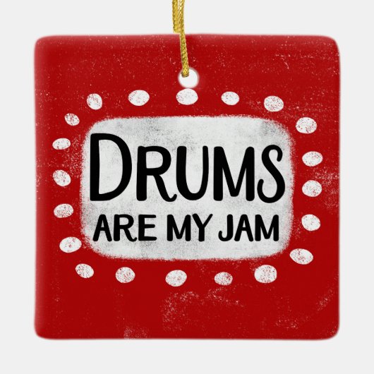 Drums zijn mijn jam Ornament (Voorkant)