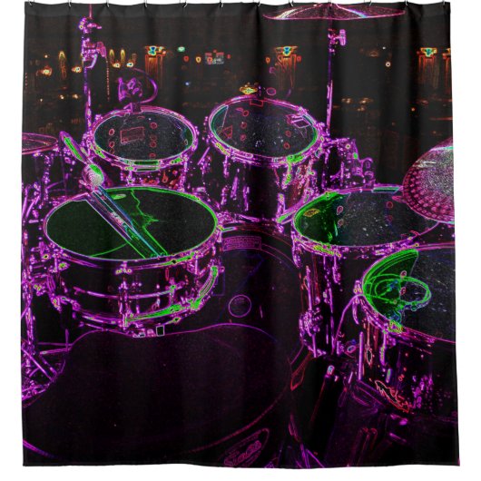 Drumsccan Douchegordijn (Voorkant)