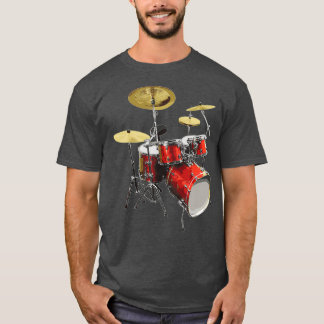 Drumset Design Music en Drums T-shirt