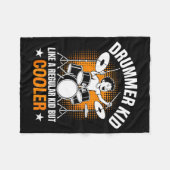 Drumset Drums Lover Percussionist Drummer Kid Drum Fleece Deken (Voorkant (Horizontaal))