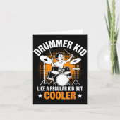 Drumset Drums Lover Percussionist Drummer Kid Drum Kaart (Voorkant)