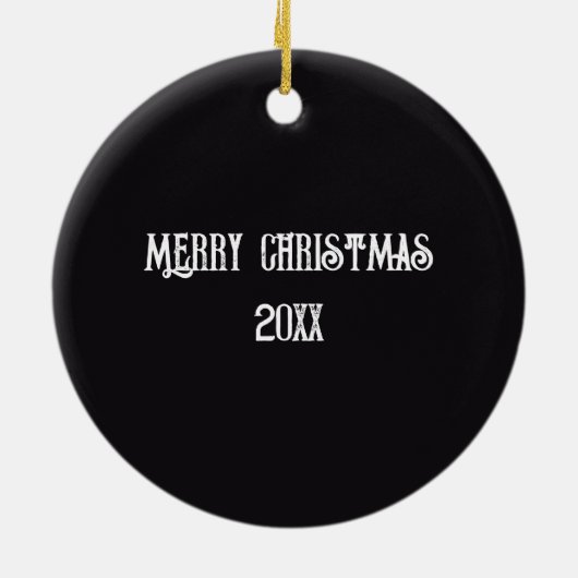 Drumset-gepersonaliseerde kerstversiering keramisch ornament (Achterkant)