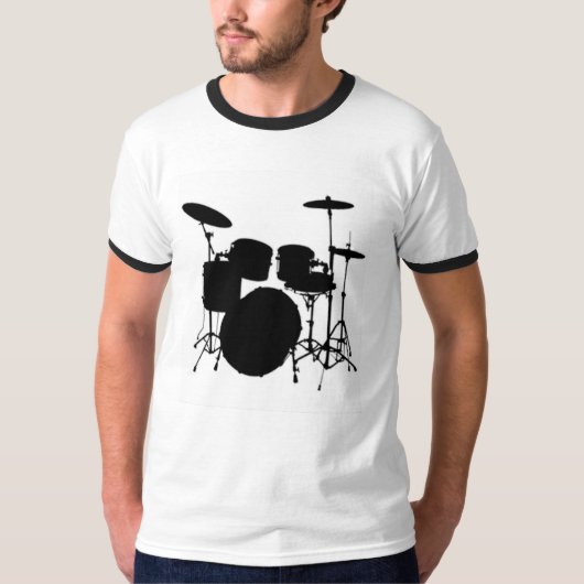 Drumset-Mannen T-Shirt (Voorkant)