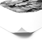 Drumset ontwerp voor zwarte en witte foto afdruk (Hoek)