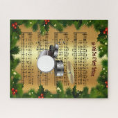 drumset ~ "We wensen u een prettige kerstdag" ~ Legpuzzel (Horizontaal)