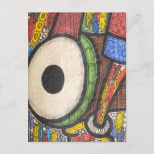 drumslag briefkaart (Voorkant)