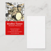 Drumstel | Bandspeler Visitekaartje (Voorkant / Achterkant)