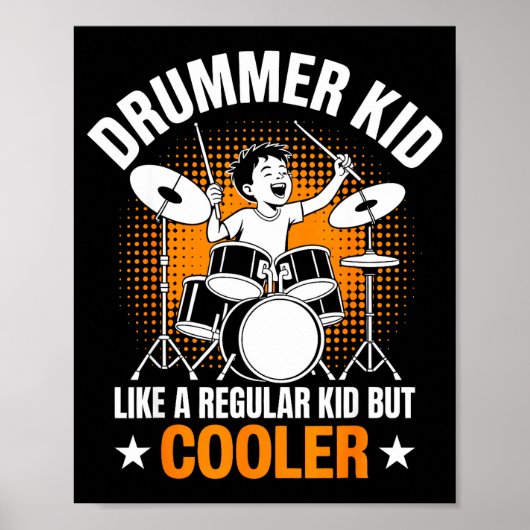 Drumstel Drums Liefhebber Percussionist Drummer Ki Poster (Voorkant)