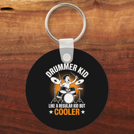 Drumstel Drums Liefhebber Percussionist Drummer Ki Sleutelhanger (Voorkant)