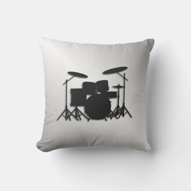 Drumstel Muziekontwerp Buitenkussen (Voorkant)
