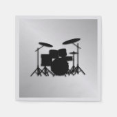 Drumstel Muziekontwerp Servet (Voorkant)