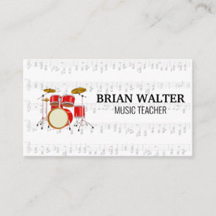 Drumstel   Pianologo   Pianist Visitekaartje
