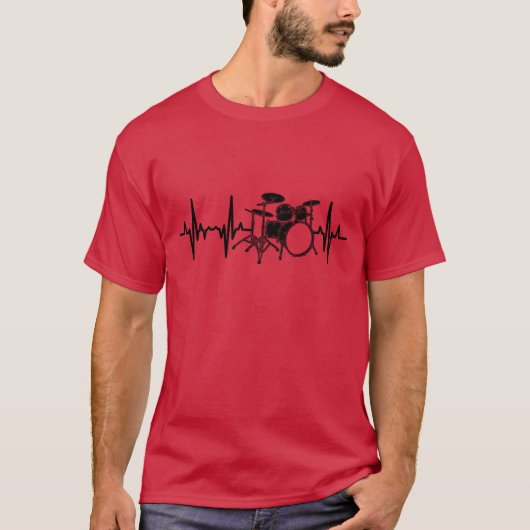 Drumstel Pulse Line vriend T-shirt (Voorkant)