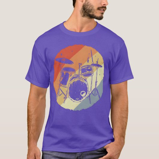 Drumstel Retro vriend T-shirt (Voorkant)