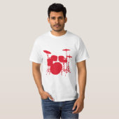 Drumstel Silhouet T-shirt (Voorkant volledig)