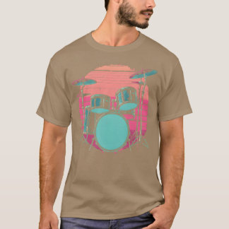 Drumstel Synthwave cadeau T-shirt
