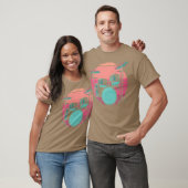 Drumstel Synthwave cadeau T-shirt (Unisex)