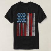 Drumsticks American Drummer US Flag Percussion Dru T-shirt (Design voorkant)