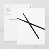 drumsticks briefkaart (Voorkant / Achterkant)