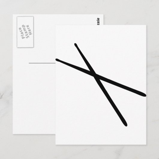 drumsticks briefkaart (Voorkant / Achterkant)
