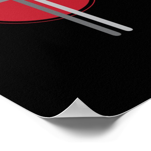 Drumsticks Cross Drummer Drums Poster (Hoek)