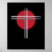 Drumsticks Cross Drummer Drums Poster (Voorkant)