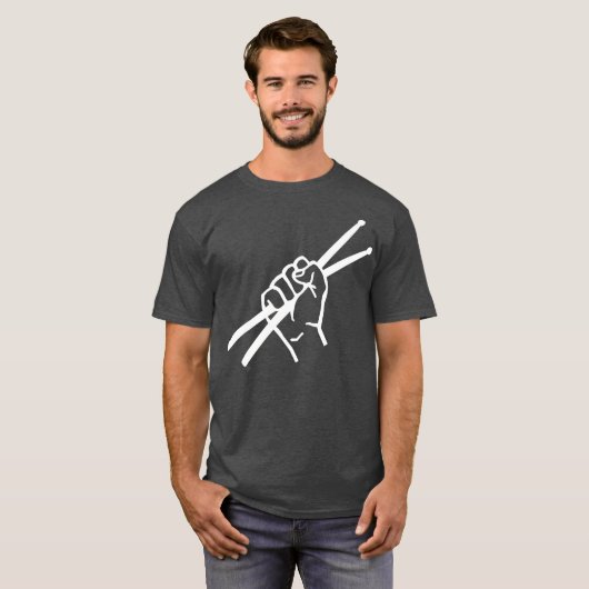 Drumsticks drummer t-shirt (Voorkant volledig)