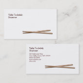 Drumsticks Drummer-template voor visitekaartjes (Voorkant / Achterkant)