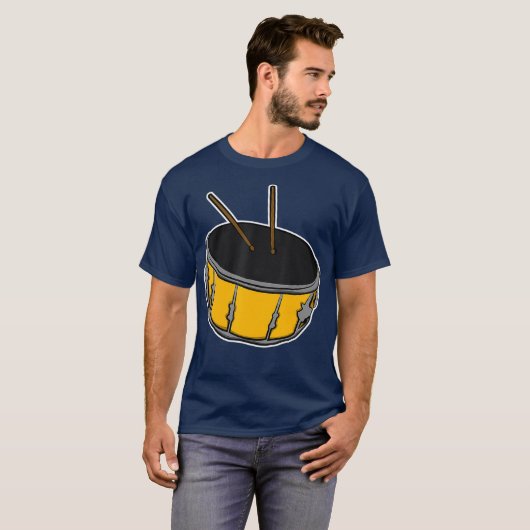 Drumsticks en drummer Gift Drums T-shirt (Voorkant volledig)