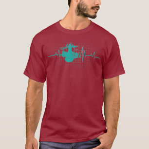 Drumsticks Muziek Musicus Hartslag Drums T-shirt