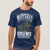 Drumsticks Percussie Drummer Gift Drums T-shirt (Voorkant)