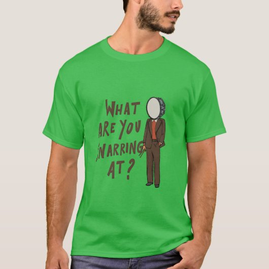 Drumstokken Snare Drum-ontwerp voor een Snare-drum T-shirt (Voorkant)