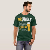 Druncle Dictionary Funny Drink Elite oom T-shirt (Voorkant volledig)