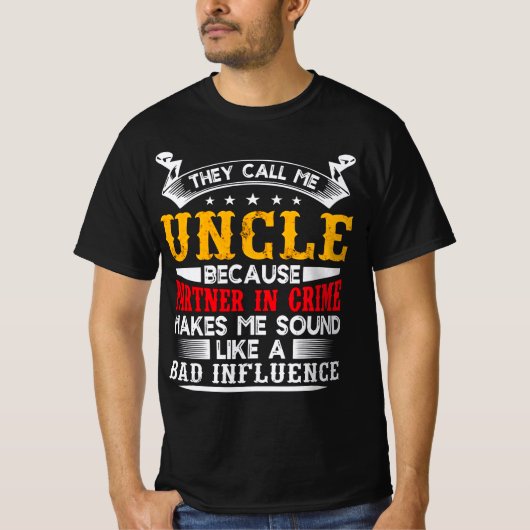 Druncle klassiek t-shirt (Voorkant)