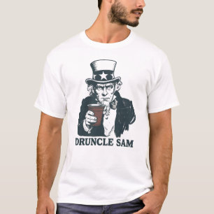 Druncle Sam Grappige 4 juli Druncle Sam T-shirt