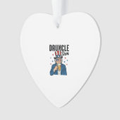 Druncle Sam Grappige Patriottische Bier Vector Des Ornament (voorkant)