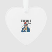 Druncle Sam Grappige Patriottische Bier Vector Des Ornament (voorkant)