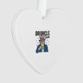 Druncle Sam Grappige Patriottische Bier Vector Des Ornament (voorkant)
