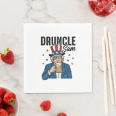 Druncle Sam Grappige Patriottische Bier Vector Des Servet (Insitu)