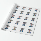 Druncle Sam Grappige Patriottische Bier Vector Ont Cadeaupapier (Uitgerold)