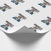 Druncle Sam Grappige Patriottische Bier Vector Ont Cadeaupapier (Hoek)