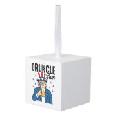 Druncle Sam Grappige Patriottische Bier Vector Ont Decoratie (Achter hoekig)
